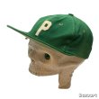 画像16: 60's DEAD STOCK　BASEBALL CAP　WITH　PATCH　GREEN × WHITE (16)