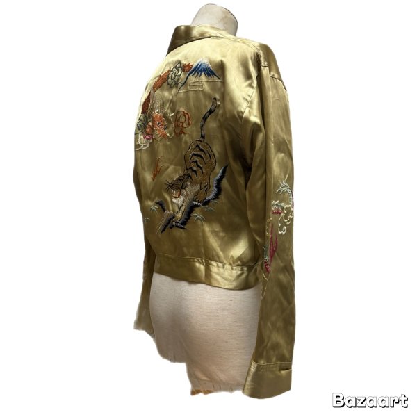 画像14: 40's MINT CONDITION   "TIGER　＆　DRAGON”　JAPAN　SOUVENIR　JACKET　unusual color !!　good condition !! (14)