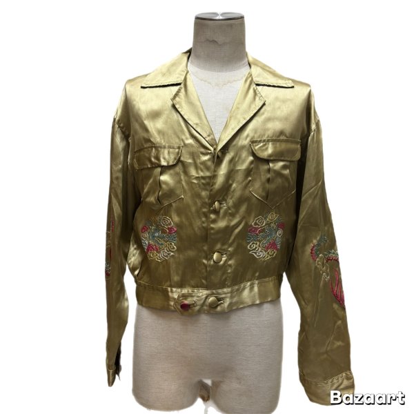画像16: 40's MINT CONDITION   "TIGER　＆　DRAGON”　JAPAN　SOUVENIR　JACKET　unusual color !!　good condition !! (16)