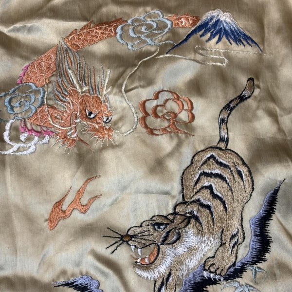 画像4: 40's MINT CONDITION   "TIGER　＆　DRAGON”　JAPAN　SOUVENIR　JACKET　unusual color !!　good condition !! (4)
