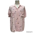画像11: 50's "harper"　RAYON　SHORT　SLEEVE　SHIRTS　PINK × BLACK × GRAY　PIN 黒 GRAY　nice color　SIZE表記：L (11)