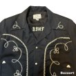 画像8: 50's "H　BAR　C”　BLACK　RAYON　GABARDINE　WESTERN　JACKET　WITH　EMBROIDERY　　 (8)