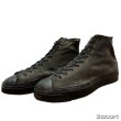 画像4: 1946's "U.S.NAVY"　「HOOD　RUBBER 　CO.”」　COTTON　CANVAS　SNEAKER　ALL　BLACK　Hi. CUT　SIZE表記：8 1/2 (4)