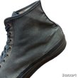 画像21: 1946's "U.S.NAVY"　「HOOD　RUBBER 　CO.”」　COTTON　CANVAS　SNEAKER　ALL　BLACK　Hi. CUT　SIZE表記：8 1/2 (21)