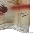 画像23: 40's　MINT CONDITION　"NYLO - SHEEN　by Troy of California"　WESTERN MOTIF　（Desert　Buffalo Skull　and　Ox Cart　etc.)　BACK PANNEL　HAND PAINTED　LONG SLEEVE　SHIRTS　SIZE：M　very beautuful !! (23)