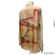 画像18: 40's　MINT CONDITION　"NYLO - SHEEN　by Troy of California"　WESTERN MOTIF　（Desert　Buffalo Skull　and　Ox Cart　etc.)　BACK PANNEL　HAND PAINTED　LONG SLEEVE　SHIRTS　SIZE：M　very beautuful !! (18)