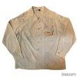 画像4: 40's　MINT CONDITION　"NYLO - SHEEN　by Troy of California"　WESTERN MOTIF　（Desert　Buffalo Skull　and　Ox Cart　etc.)　BACK PANNEL　HAND PAINTED　LONG SLEEVE　SHIRTS　SIZE：M　very beautuful !! (4)