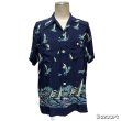 画像21: early 50's "Glen Top"　「HORIZONTAL　PATTERN」　DARK NAVY　RAYON　HAWAIIAN SHIRTS　good printed !!　 (21)
