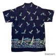 画像3: early 50's "Glen Top"　「HORIZONTAL　PATTERN」　DARK NAVY　RAYON　HAWAIIAN SHIRTS　good printed !!　 (3)