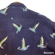 画像17: early 50's "Glen Top"　「HORIZONTAL　PATTERN」　DARK NAVY　RAYON　HAWAIIAN SHIRTS　good printed !!　 (17)