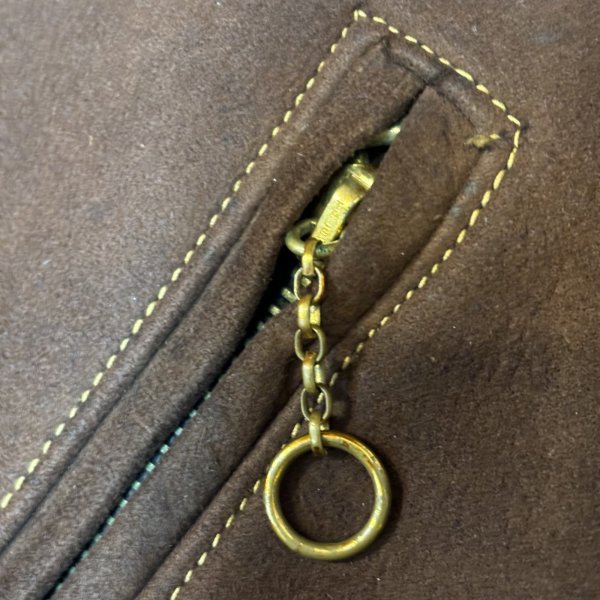 画像10: 30's " Atkins　Huskies”　NUBUCK LEATHER　JACKET　WITH　REB　STYLE（like ma-1 style）　goood style !! (10)