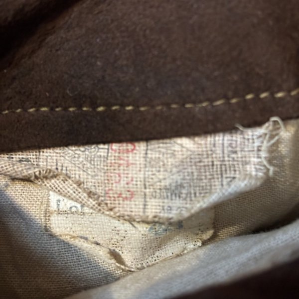 画像16: 30's " Atkins　Huskies”　NUBUCK LEATHER　JACKET　WITH　REB　STYLE（like ma-1 style）　goood style !! (16)