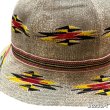 画像8: 50's DEAD STOCK　NATIVE　MOTIF　6 PANNELS　COTTON　HAT　good size !! (8)