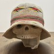 画像12: 50's DEAD STOCK　NATIVE　MOTIF　6 PANNELS　COTTON　HAT　good size !! (12)