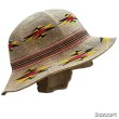 画像11: 50's DEAD STOCK　NATIVE　MOTIF　6 PANNELS　COTTON　HAT　good size !! (11)