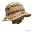 画像13: 50's DEAD STOCK　NATIVE　MOTIF　6 PANNELS　COTTON　HAT　good size !! (13)