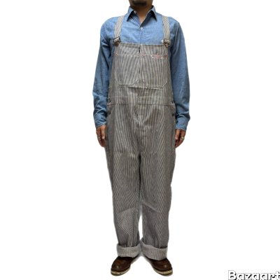 画像1: 40's DEAD STOCK　WITH FLASHER　"It's Walker's"　BIB　OVERALL　SIZE:42 × 32　