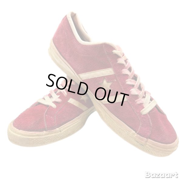 画像12: just 1969's-1970's　"CONVERSE　JACK　STAR　最初期　　RED SUEDE　SIZE：11 1/2　3つ★ヒールパッチ　special rare !! (12)