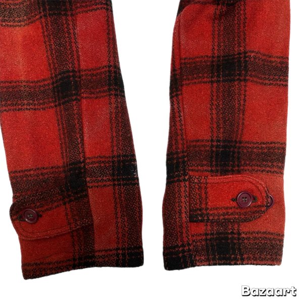 画像7: 40's- "SEARS　J C Higgines”　WOOL MELTON　×　COTTON FLANNEL　MACKINAW　HUNTING　JACKET (7)