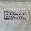 画像2: 1930's　1 WASH　"J.C.PENNEY CO."　ALL COTTON　HENRY　NECK　Tee SHIRTS　very old !　 (2)