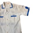 画像11: 1965's MINT CONDITION　"A　ONE　STORE"　「U.S.AIR FORCE」　OKINAWA　JAPAN　SOUVENIR　COTTON　POPLIN　BOWLING　SHIRTS　WITH　UNUSUAL　BUTTON　WHITE × AIR FORCE BLUE　　 (11)