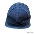 画像5: -70's "KROMUR"　6 PANNELS　DENIM　WORK  CAP　good size !!　good design !! (5)