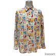 画像15: 50's　PRINTED　COTTON　FLANNEL　SHIRTS　very good printed !!　good size !!　 (15)