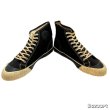 画像4: 40's DEAD STOCK　"Keds"　COTTON　CANVAS　SNEAKER　Hi.　BLACK　SIZE：8　つま黒 !! (4)