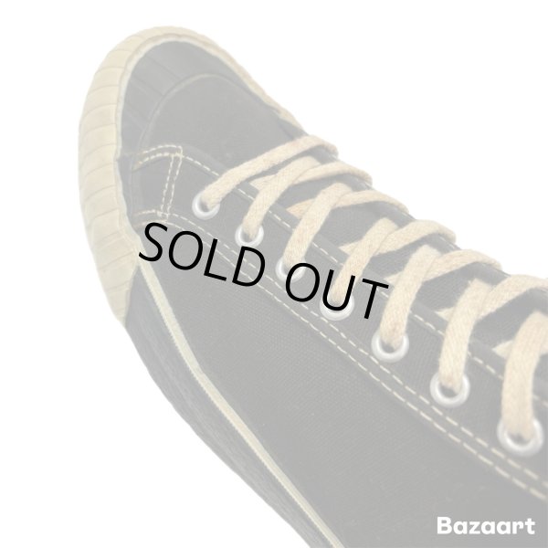 画像15: 40's DEAD STOCK　"Keds"　COTTON　CANVAS　SNEAKER　Hi.　BLACK　SIZE：8　つま黒 !! (15)