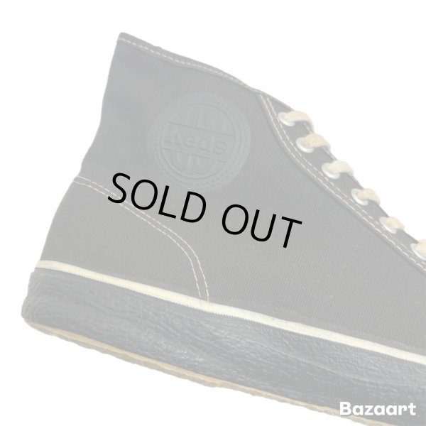 画像16: 40's DEAD STOCK　"Keds"　COTTON　CANVAS　SNEAKER　Hi.　BLACK　SIZE：8　つま黒 !! (16)