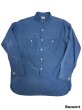 画像1: early 50's　"King Kole"　DARK　CHAMBRAY　SHIRTS　マチ付き　SIZE：実寸 L 相当　good size !! (1)