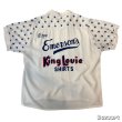 画像1: 50's ”King Louie”　ADVERTISING　RAYON　BOWLING　SHIRTS　WITH　STARS　EMBROIDERY　SIZE表記：L　good embroidery !! (1)