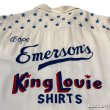 画像4: 50's ”King Louie”　ADVERTISING　RAYON　BOWLING　SHIRTS　WITH　STARS　EMBROIDERY　SIZE表記：L　good embroidery !! (4)