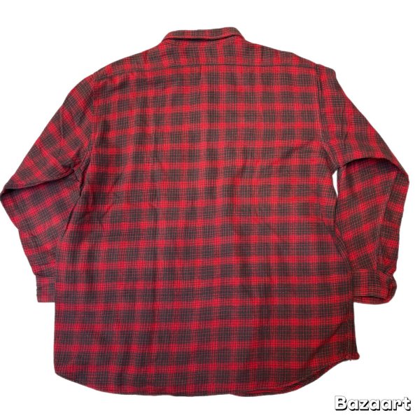 画像4: -60's "KEY"　COTTON　HEAVY　FLANNEL　SHIRTS　実寸SIZE：XXL 程　very big size !! (4)