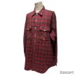 画像13: -60's "KEY"　COTTON　HEAVY　FLANNEL　SHIRTS　実寸SIZE：XXL 程　very big size !! (13)