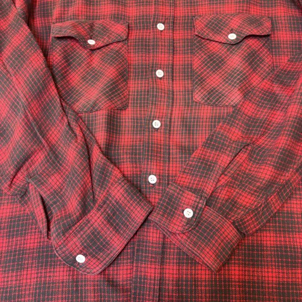 画像11: -60's "KEY"　COTTON　HEAVY　FLANNEL　SHIRTS　実寸SIZE：XXL 程　very big size !! (11)