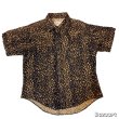 画像2: 80's "ROCKMOUNT"　「LEOPARD」　PATTERN　PRINTED　COTTON　FLANNEL　SHORT　SLEEVE　WESTERN　SHIRTS　MADE IN U.S.A.　SIZE：15 1/2　very rare !! (2)