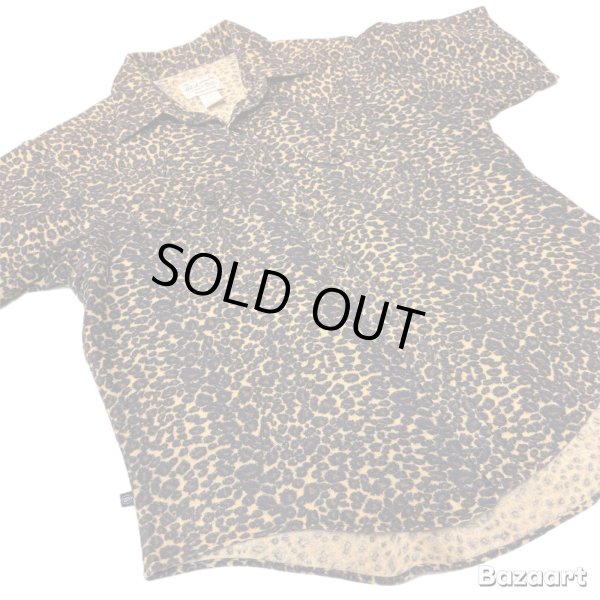 画像1: 80's "ROCKMOUNT"　「LEOPARD」　PATTERN　PRINTED　COTTON　FLANNEL　SHORT　SLEEVE　WESTERN　SHIRTS　MADE IN U.S.A.　SIZE：15 1/2　very rare !! (1)