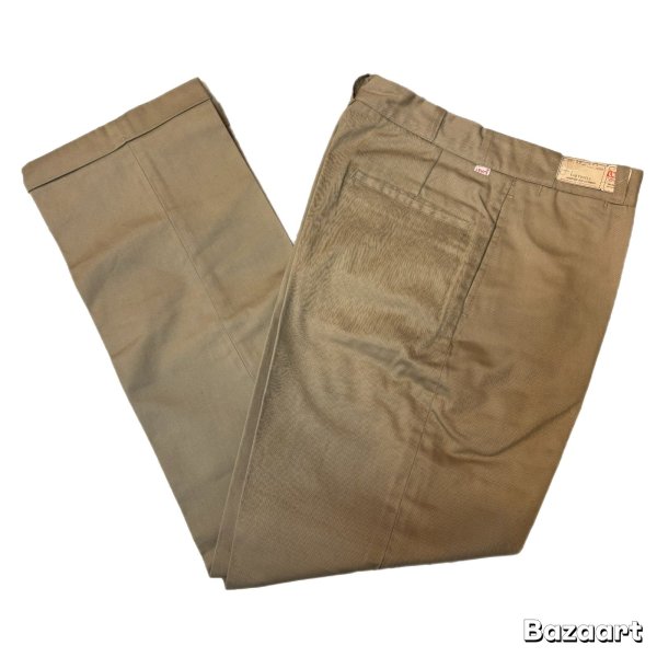 画像1: 50's- DEAD STOCK　WITH　FLASHER　”LEVI'S　Casuals”　CHINO　PANTS　SIZE表記　W 30 × L 32　good making !! (1)