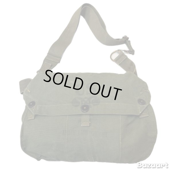 画像1: 50's "U.S.ARMY"　COTTON　CANVAS　SHOULDER　BAG　good size !! (1)