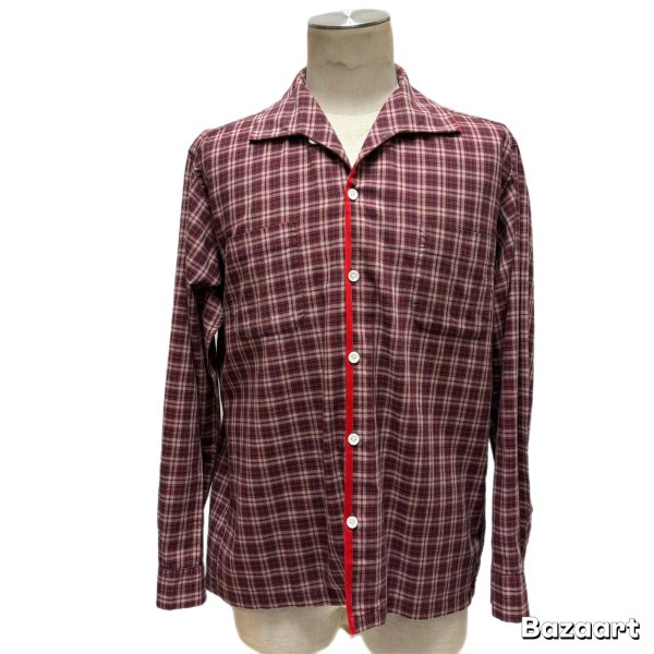 画像15: 50's "Mc GREGOR"　COTTON　ITALIAN　COLLAR　CHECKED　PATTERN　LONG　SLEEVE　SHIRTS　SIZE表記：M (15)