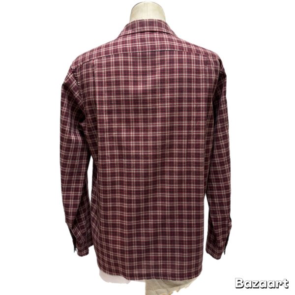 画像17: 50's "Mc GREGOR"　COTTON　ITALIAN　COLLAR　CHECKED　PATTERN　LONG　SLEEVE　SHIRTS　SIZE表記：M (17)