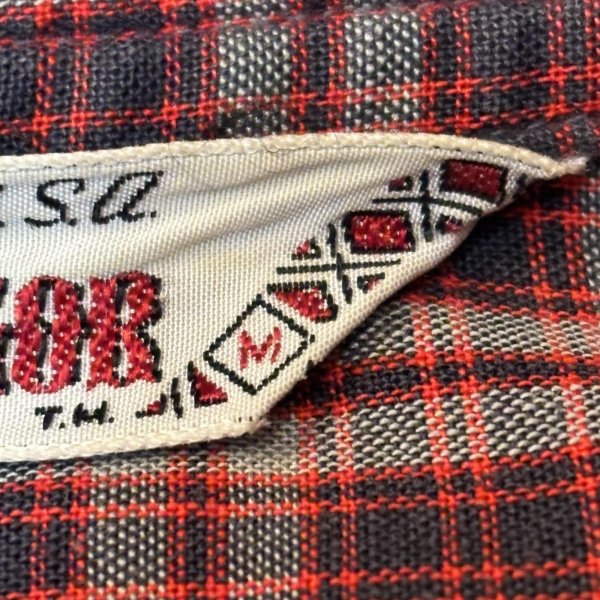 画像3: 50's "Mc GREGOR"　COTTON　ITALIAN　COLLAR　CHECKED　PATTERN　LONG　SLEEVE　SHIRTS　SIZE表記：M (3)