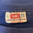 画像2: 50's "HANES　WIND SHIELD"　COLLEGE　PRINTED　OLD　SWEAT SHURTS　SIZE：L　DARK NAVY　　good size !! (2)