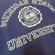 画像5: 50's "HANES　WIND SHIELD"　COLLEGE　PRINTED　OLD　SWEAT SHURTS　SIZE：L　DARK NAVY　　good size !! (5)