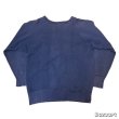 画像7: 50's "HANES　WIND SHIELD"　COLLEGE　PRINTED　OLD　SWEAT SHURTS　SIZE：L　DARK NAVY　　good size !! (7)