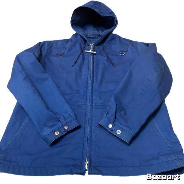 画像6: -70's "MIGHTY MAC"　COTTON　CANVAS　FULL　ZIP.　JACKET　WITH　HOODED　AND　T-BAR　ZIPPER　good making !! (6)