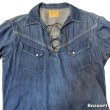 画像4: 50's "MILLER"　LACE UP　PULLOVER　DENIM　WESTERN　SHIRTS　with　DIAGONAL　POCKETS　 (4)