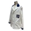 画像22: 40's- "COVERALL　MFG.　CO."　H.B.T.　WHITE × DARK NAVY　2 TONE　COLOR　COVERALL　JACKET　WITH　EMBROIDERY　SIZE表記：44 (22)