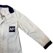 画像6: 40's- "COVERALL　MFG.　CO."　H.B.T.　WHITE × DARK NAVY　2 TONE　COLOR　COVERALL　JACKET　WITH　EMBROIDERY　SIZE表記：44 (6)